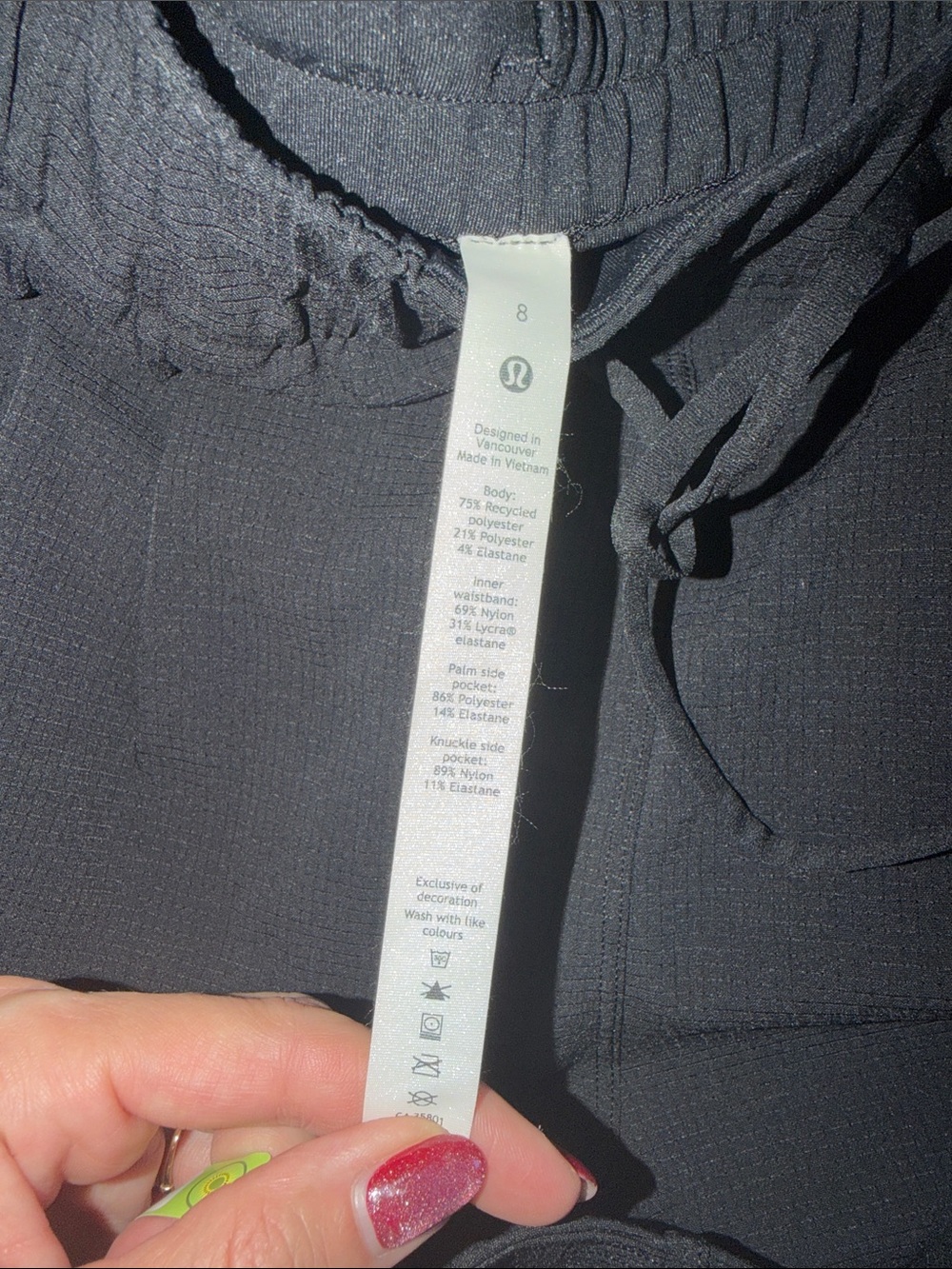 lululemon athletica Black Athletic Drawstring Shorts - Picture 3 of 6